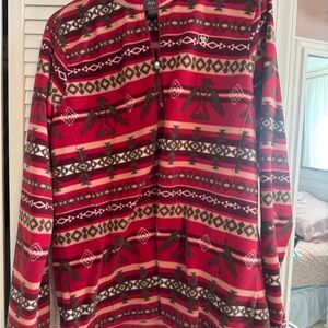 Women’s Red Patterned Sweater